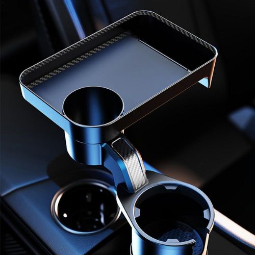 Carbon Fiber Car Cup Holder With Tray